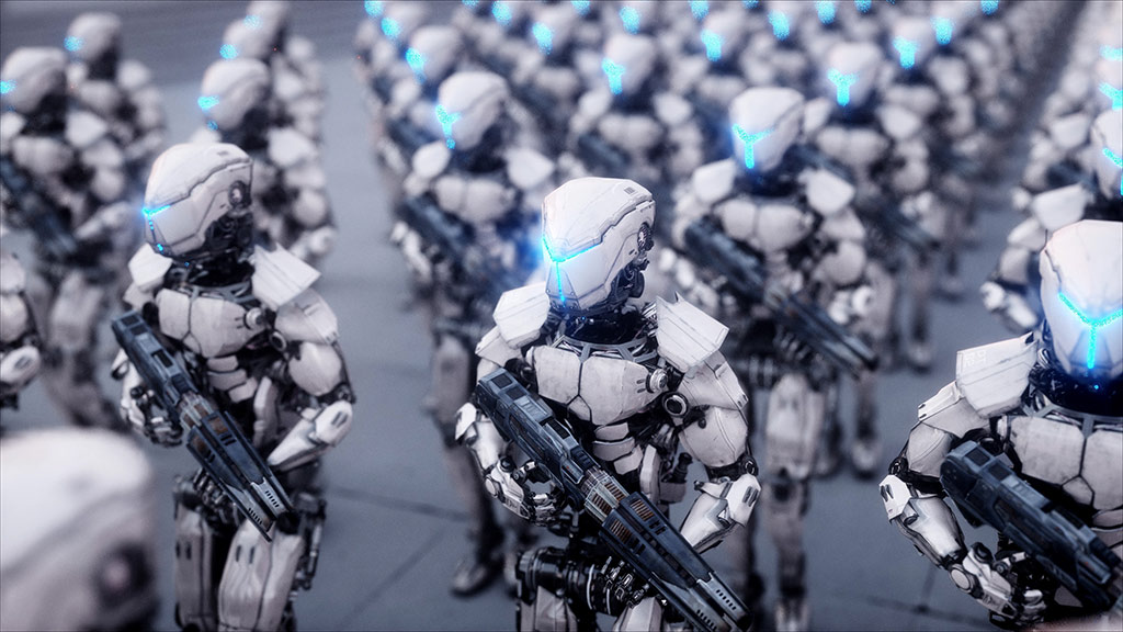 2030ean, armada britainiarrak 30.000 robot izan ditzake
